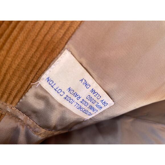 VTG Rhenish Harbor Knit Mens 44L 100% Cotton Corduroy blazer coat brown tan - Picture 3 of 5